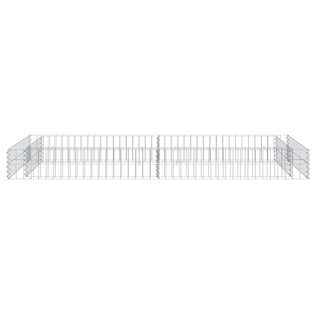Aukštas gabiono lovelis, 200x100x20cm, galvanizuotas plienas