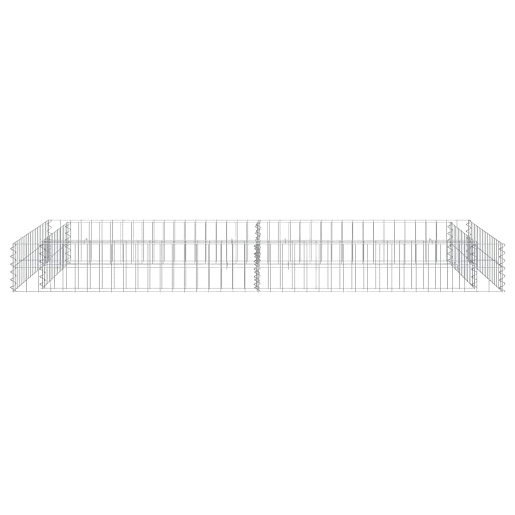 Aukštas gabiono lovelis, 200x100x20cm, galvanizuotas plienas