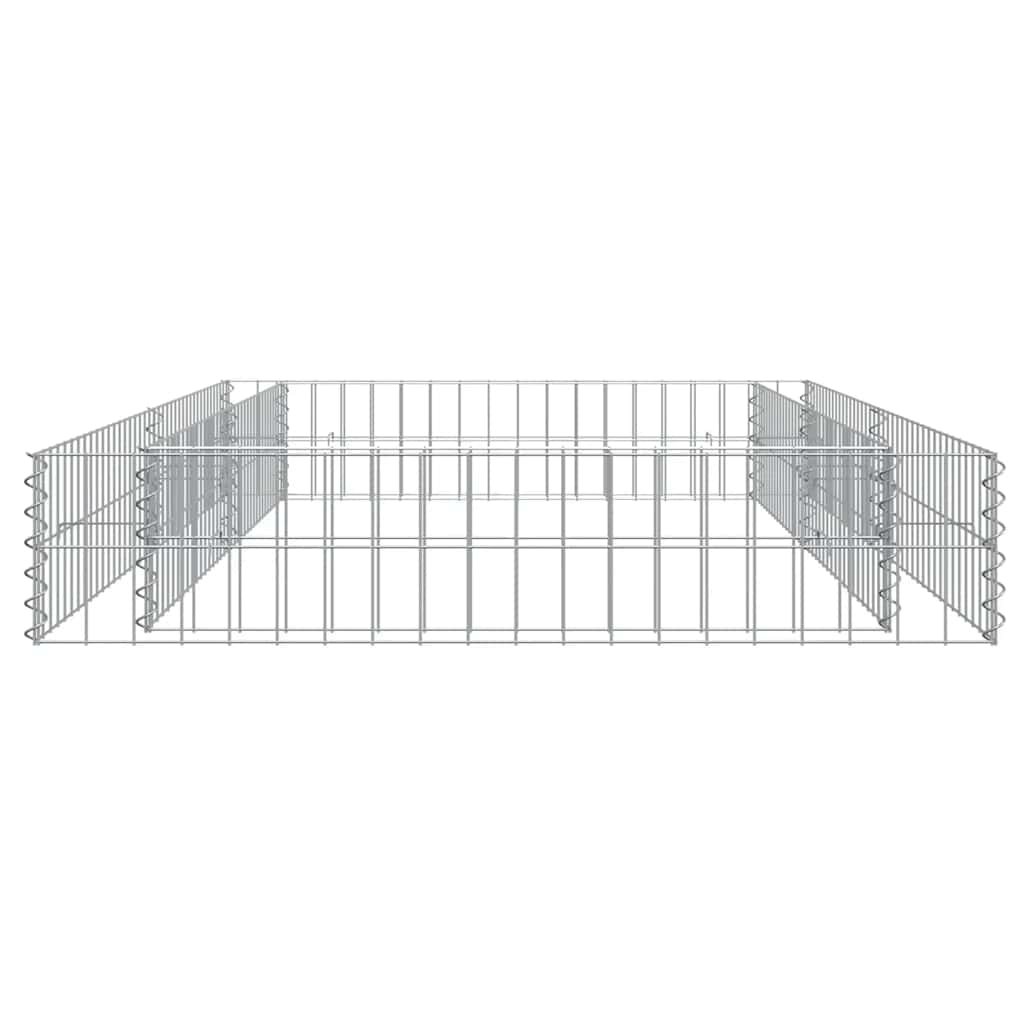 Aukštas gabiono lovelis, 200x100x20cm, galvanizuotas plienas