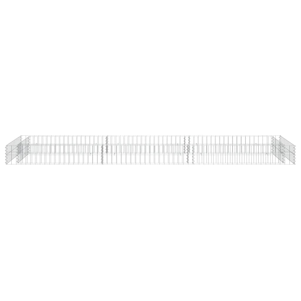 Aukštas gabiono lovelis, 300x100x20cm, galvanizuotas plienas