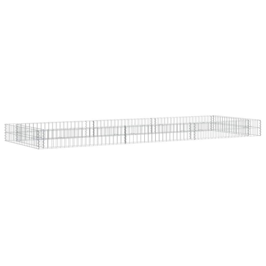 Aukštas gabiono lovelis, 300x100x20cm, galvanizuotas plienas