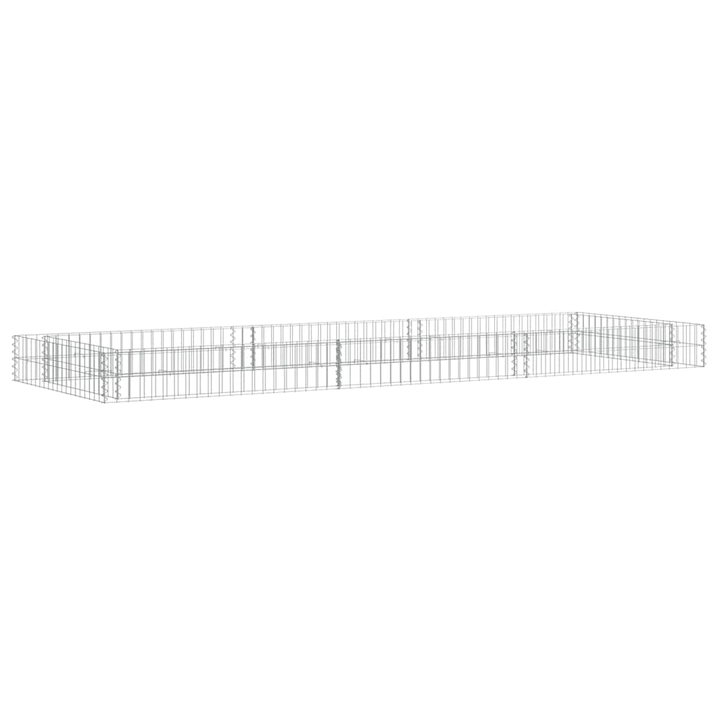 Aukštas gabiono lovelis, 300x100x20cm, galvanizuotas plienas