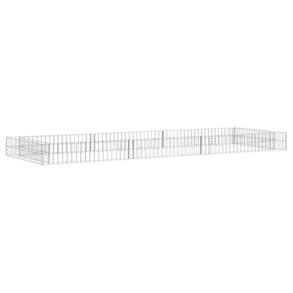 Aukštas gabiono lovelis, 300x100x20cm, galvanizuotas plienas
