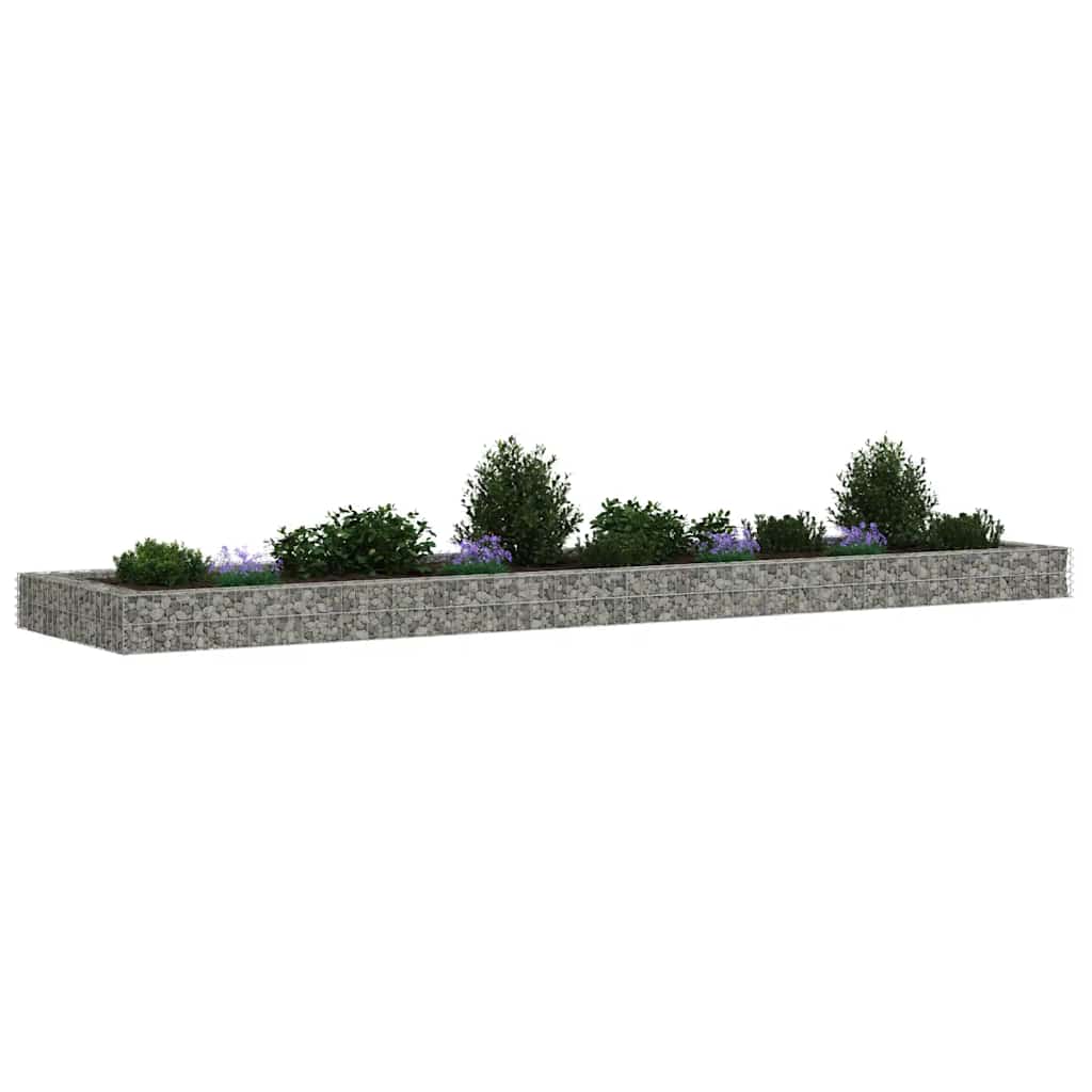 Aukštas gabiono lovelis, 400x100x20cm, galvanizuotas plienas