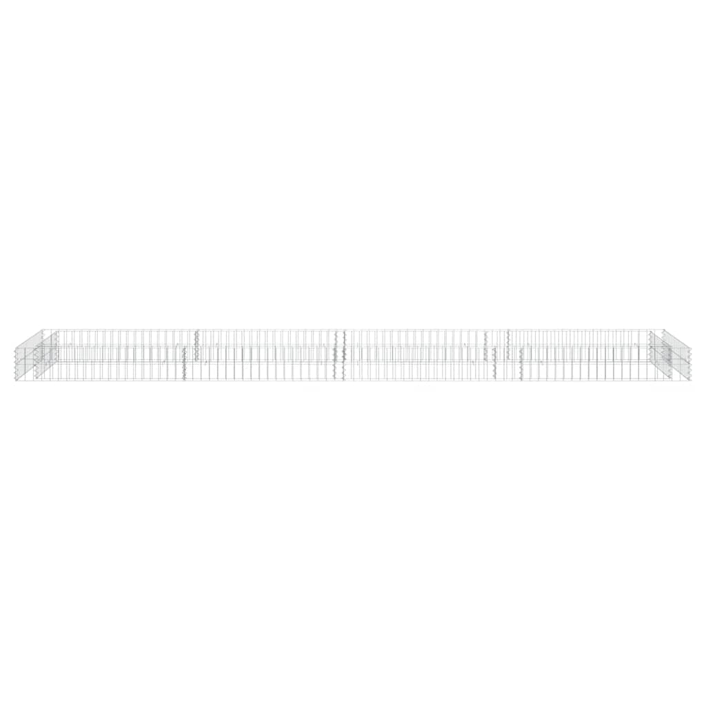 Aukštas gabiono lovelis, 400x100x20cm, galvanizuotas plienas
