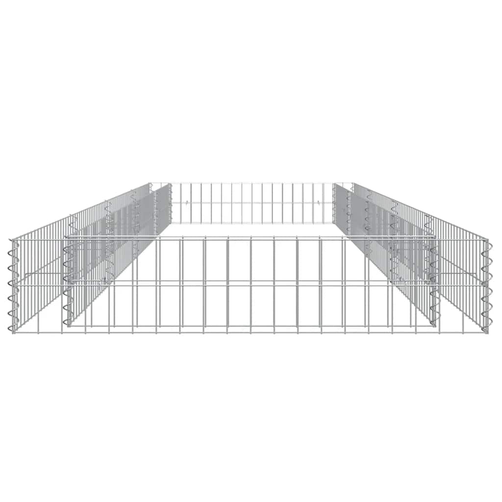 Aukštas gabiono lovelis, 400x100x20cm, galvanizuotas plienas
