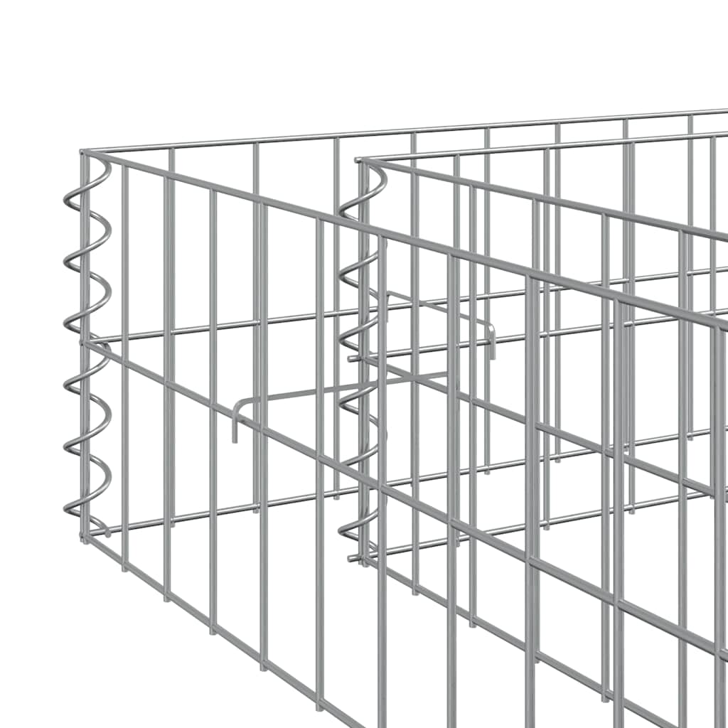 Aukštas gabiono lovelis, 400x100x20cm, galvanizuotas plienas