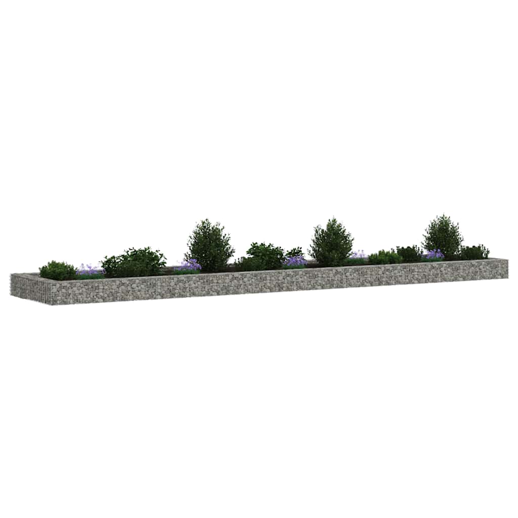 Aukštas gabiono lovelis, 500x100x20cm, galvanizuotas plienas