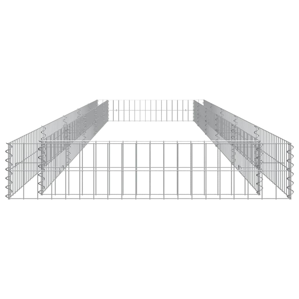 Aukštas gabiono lovelis, 500x100x20cm, galvanizuotas plienas