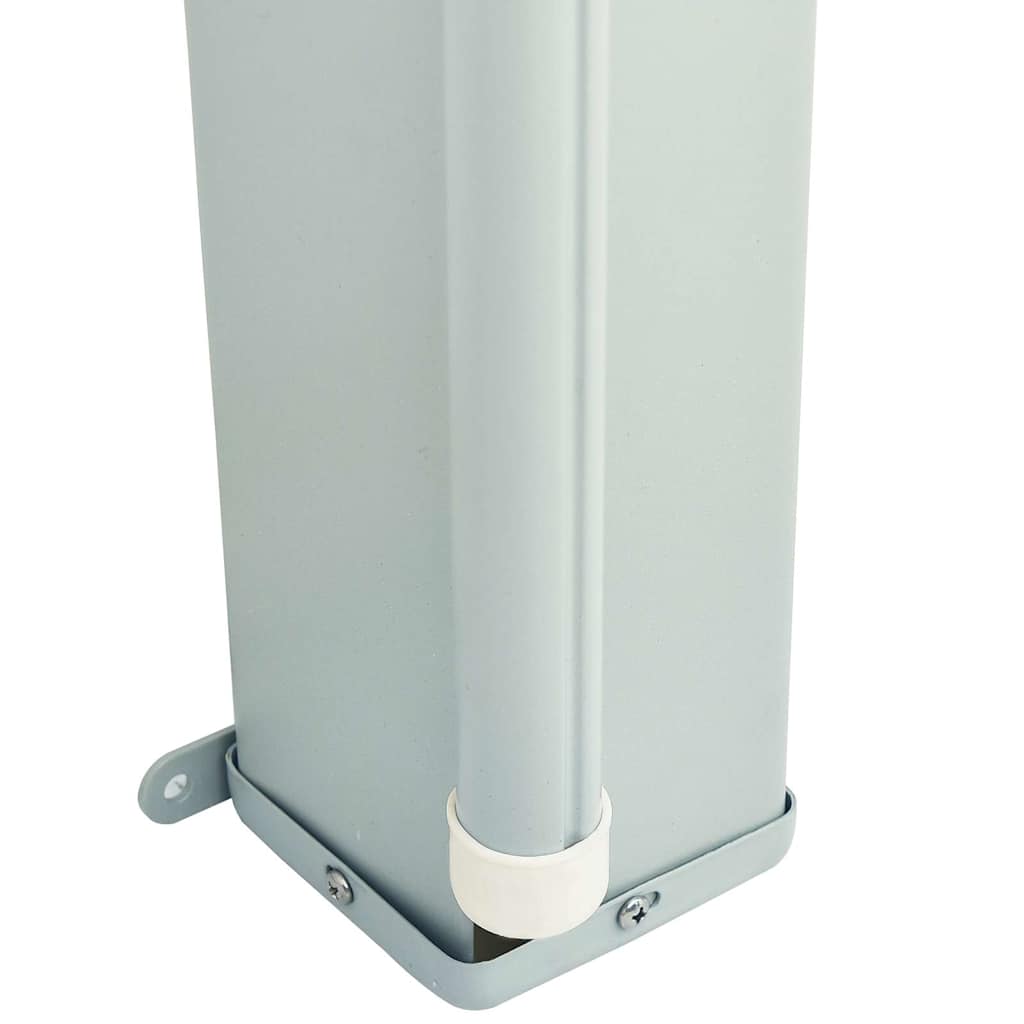 Ištraukiama šoninė kiemo pertvara, raudonos spalvos, 117x600cm