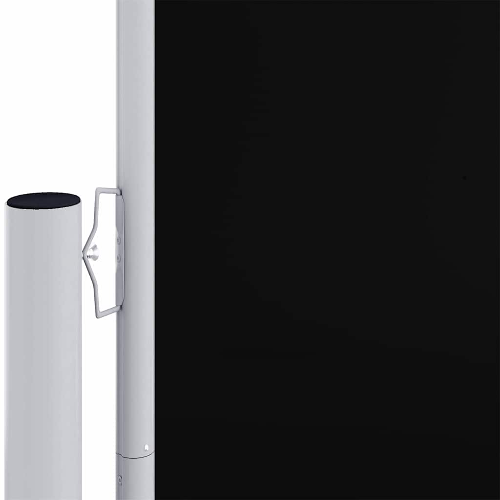 Ištraukiama šoninė pertvara, juodos spalvos, 200x1000cm