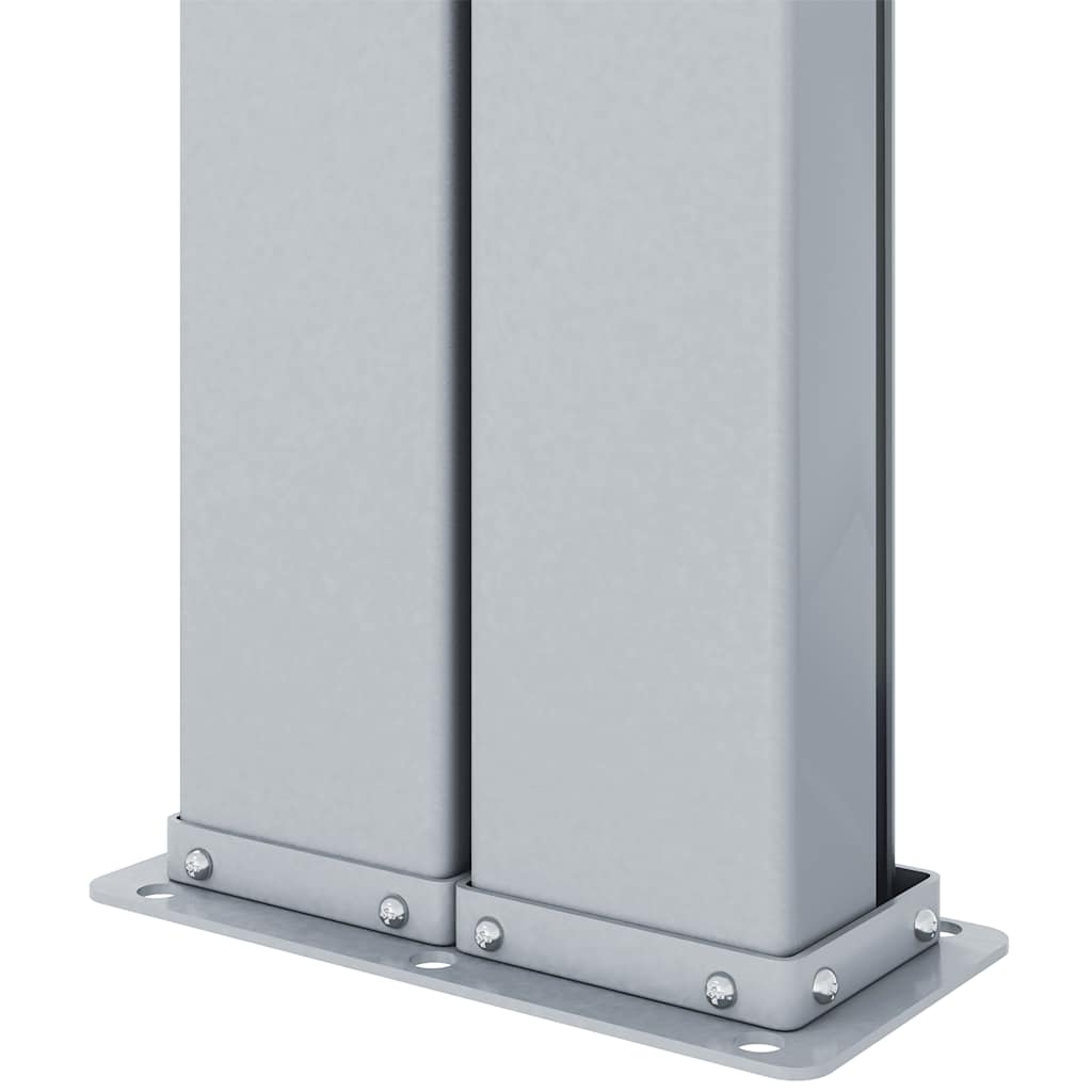 Ištraukiama šoninė pertvara, raudonos spalvos, 200x1000cm