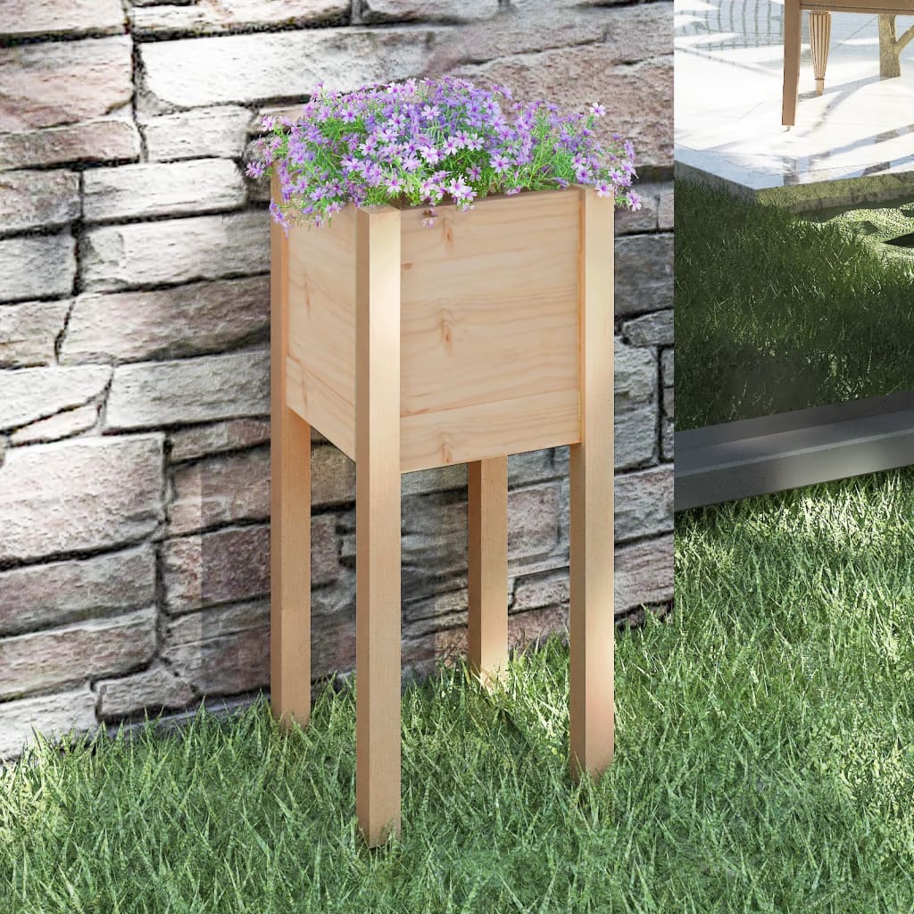 Sodo lovelis, 31x31x70cm, pušies medienos masyvas