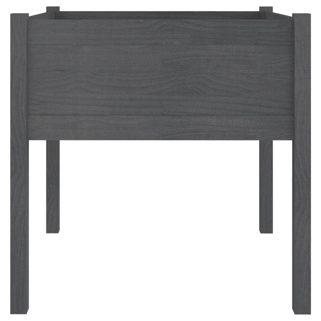 Sodo loveliai, 2vnt., pilki, 70x70x70cm, pušies masyvas