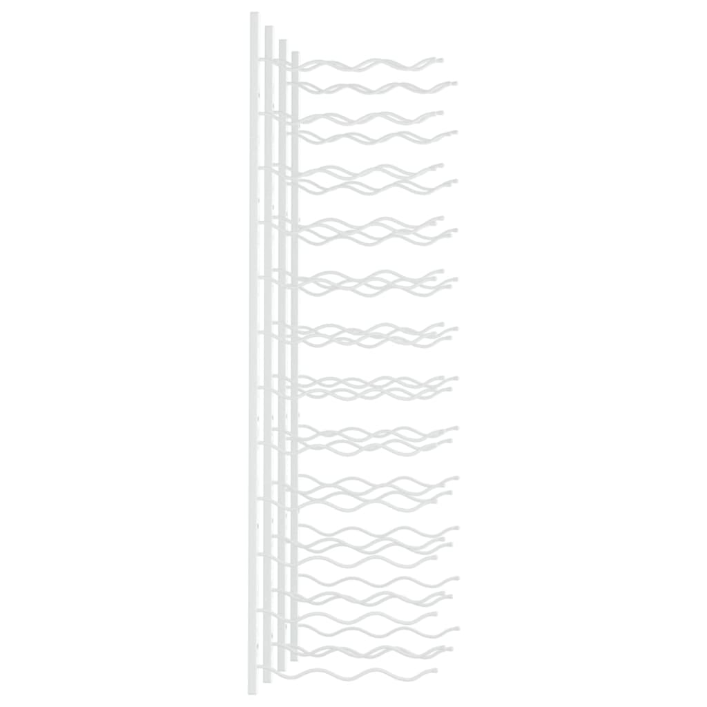 Prie sienos montuojami vyno laikikliai, 2vnt., balti, geležis