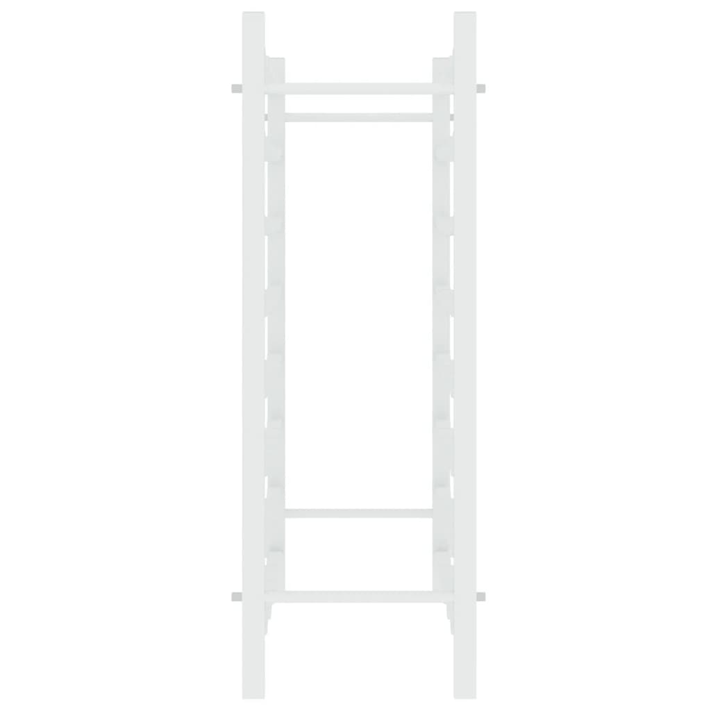 Vyno laikiklis 48 buteliams, baltos spalvos, metalas