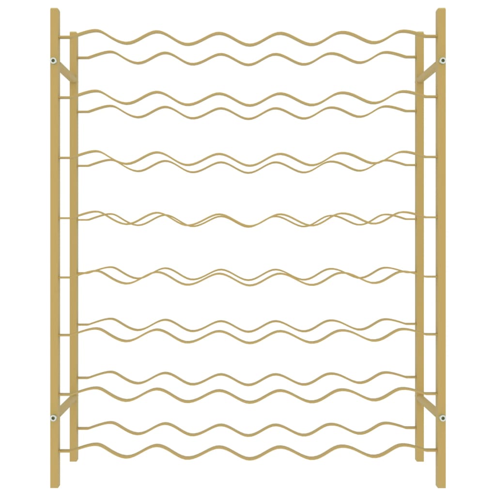 Laikiklis vynui 48 buteliams, auksinės spalvos, metalas