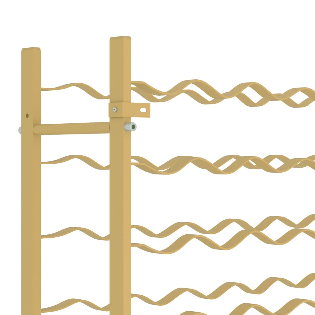 Laikiklis vynui 36 buteliams, auksinės spalvos, metalas