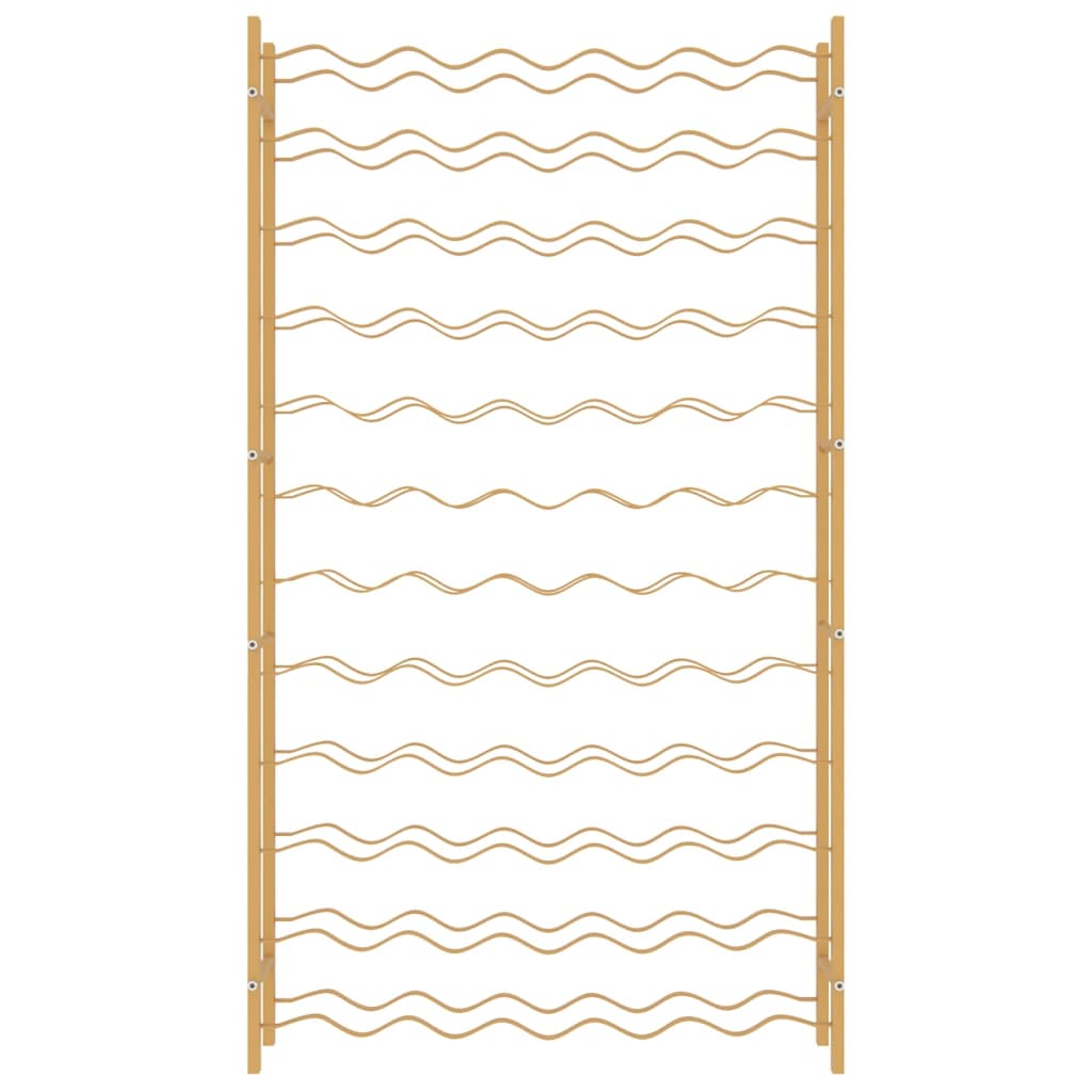 Laikiklis vynui 72 buteliams, auksinės spalvos, metalas