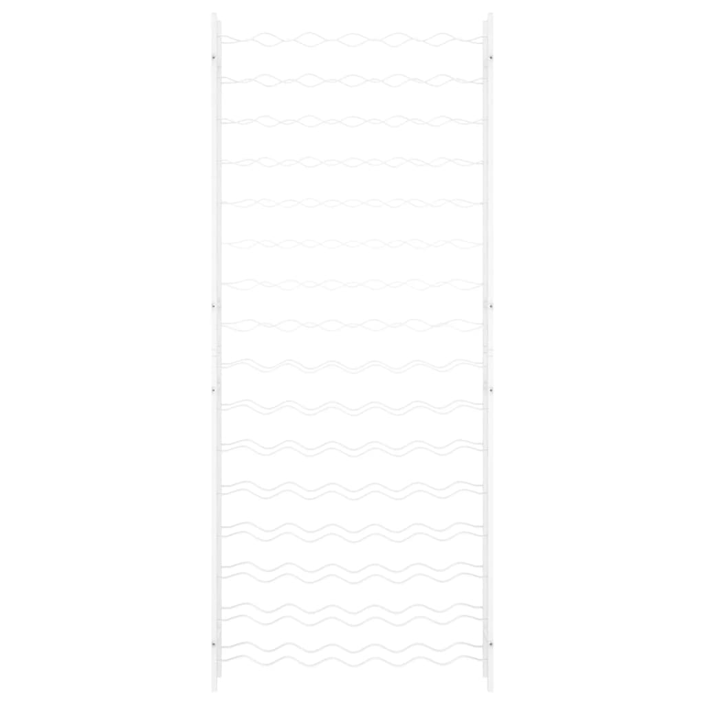 Vyno laikiklis 96 buteliams, baltos spalvos, metalas