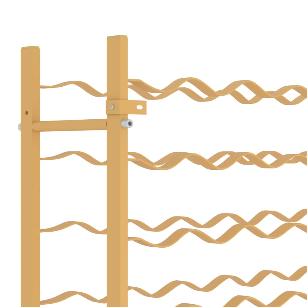 Laikiklis vynui 96 buteliams, auksinės spalvos, metalas