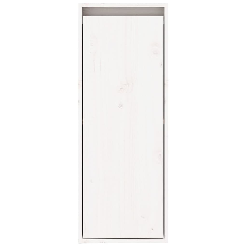 Sieninė spintelė, balta, 30x30x80cm, pušies masyvas