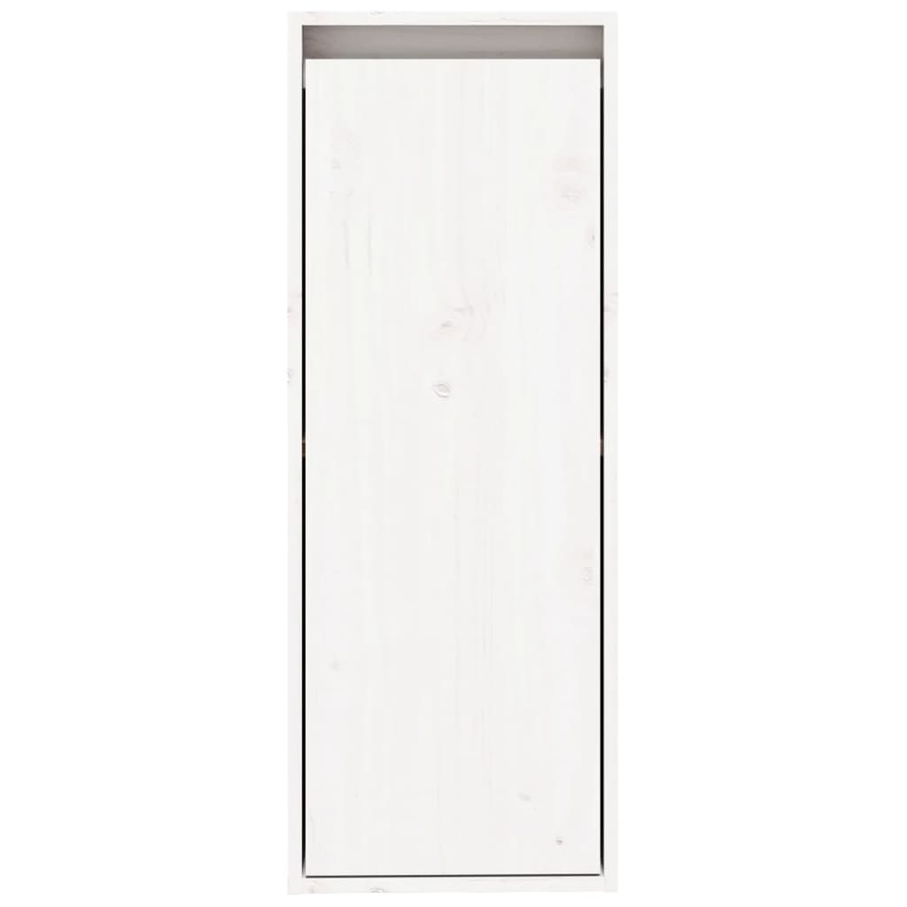 Sieninės spintelės, 2vnt., baltos, 30x30x80cm, pušies masyvas