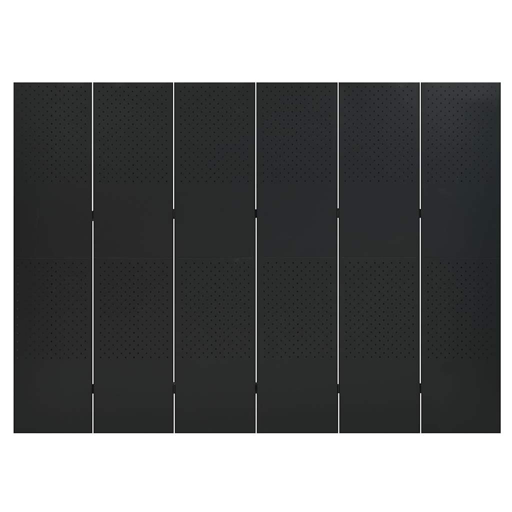 Kambario pertvaros, 6 dalių, 2vnt., juodos, 240x180cm, plienas