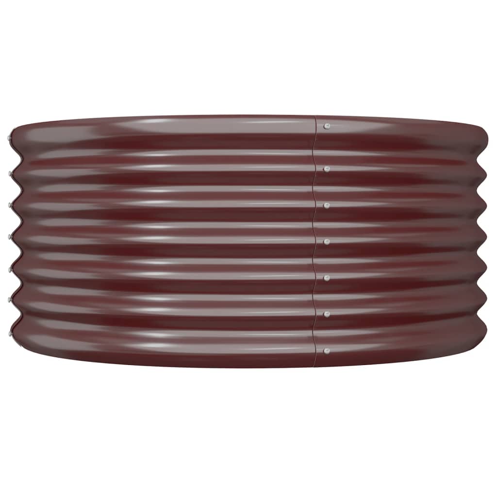 Sodo lovelis, rudas, 80x80x36cm, cinkuotas plienas