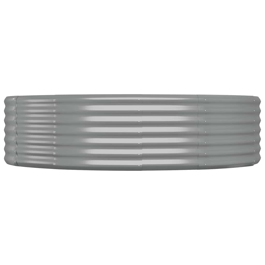 Aukštas sodo lovelis, pilkas, 140x140x36cm, cinkuotas plienas