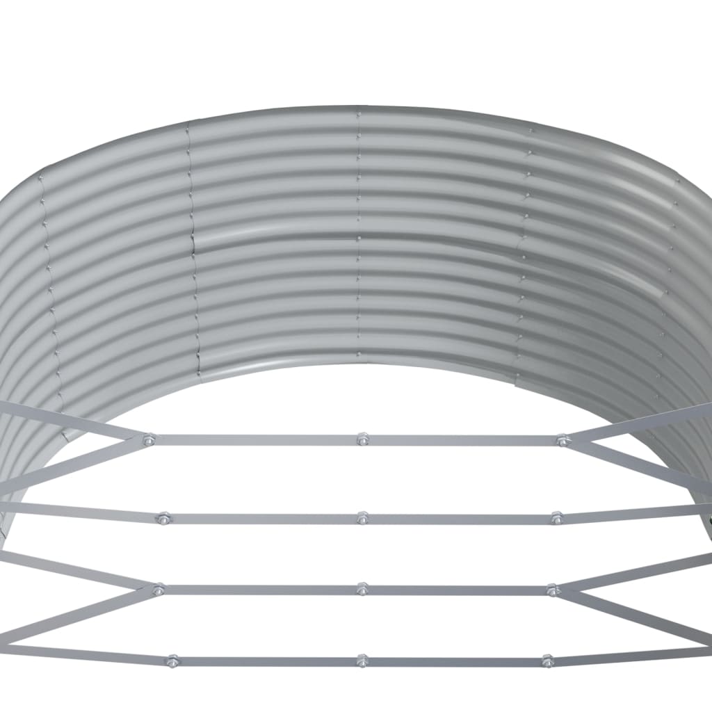 Aukštas sodo lovelis, rudas, 212x140x68cm, cinkuotas plienas