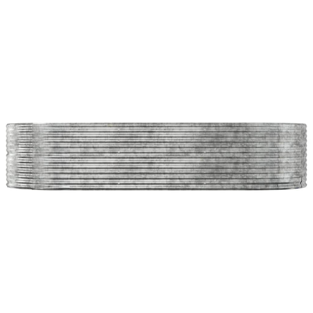 Aukštas sodo lovelis, sidabrinis, 291x140x68cm, cinkuotas plienas