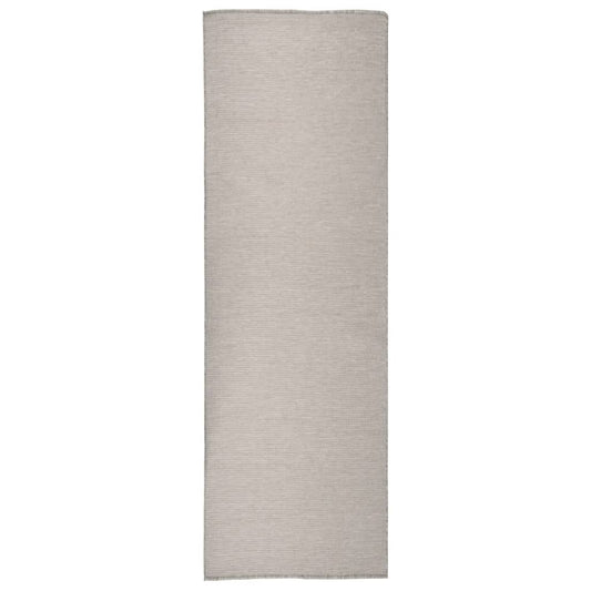 Lauko kilimėlis, šviesiai pilkos spalvos, 80x250cm, plokščio pynimo