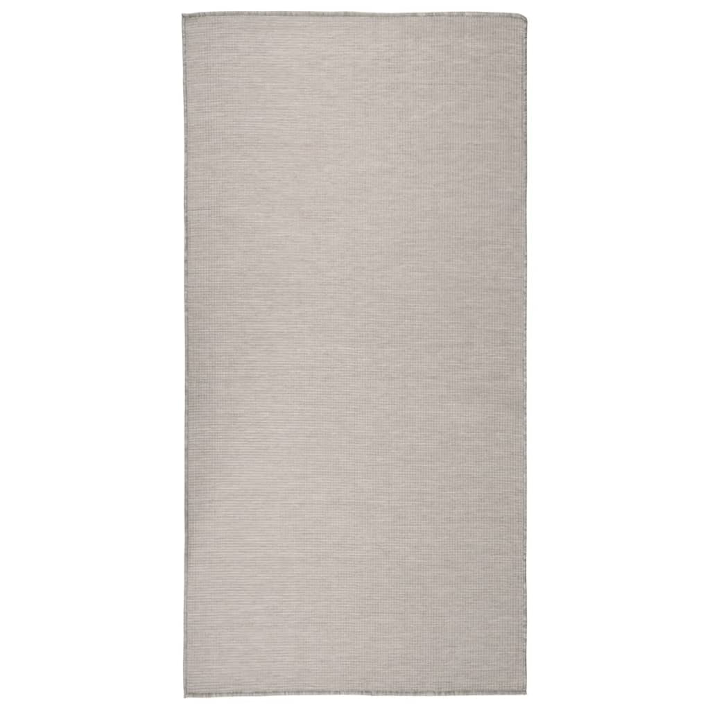 Lauko kilimėlis, šviesiai pilkos spalvos, 100x200cm, plokščio pynimo