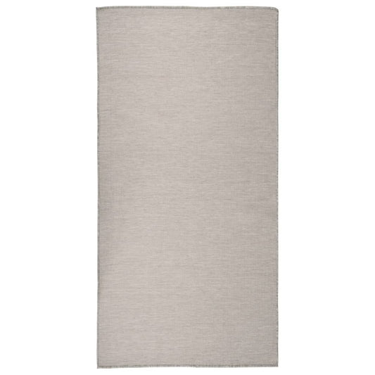 Lauko kilimėlis, šviesiai pilkos spalvos, 100x200cm, plokščio pynimo