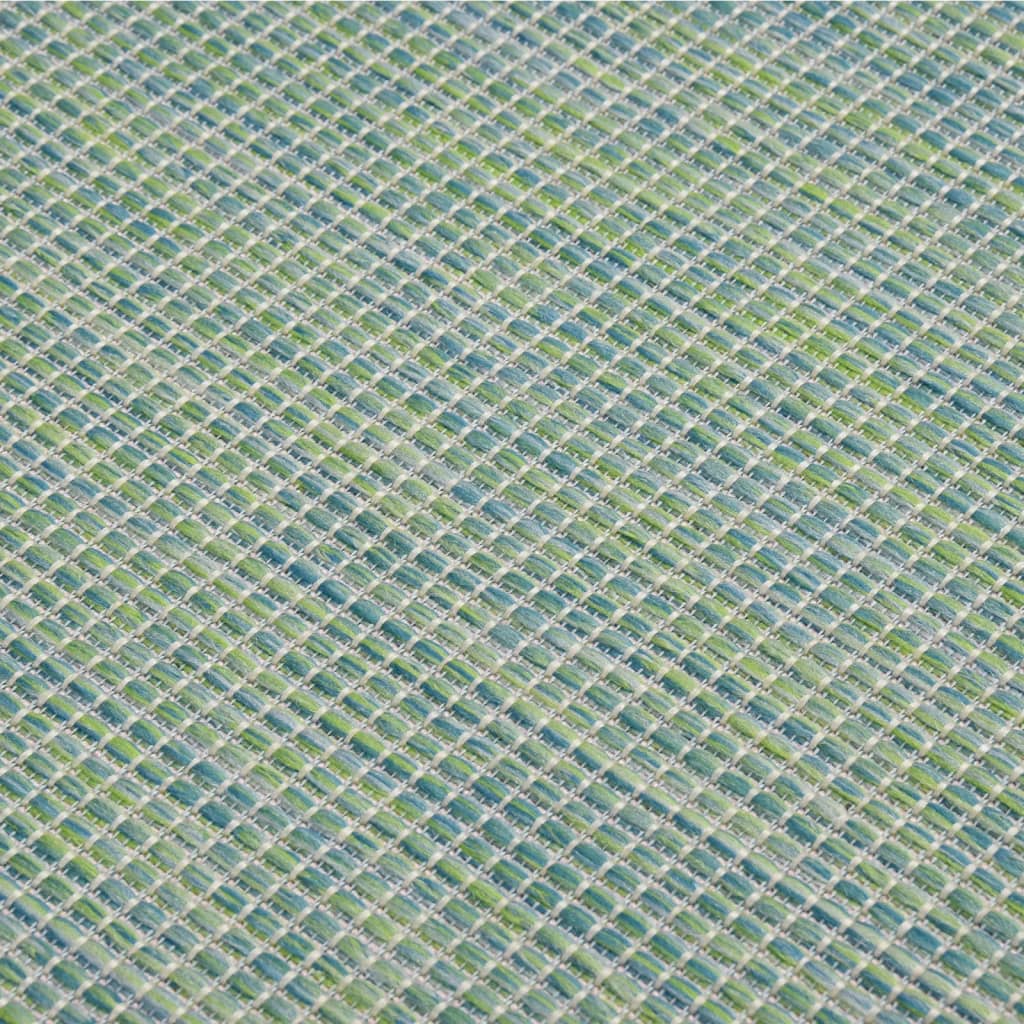Lauko kilimėlis, turkio spalvos, 80x150cm, plokščio pynimo