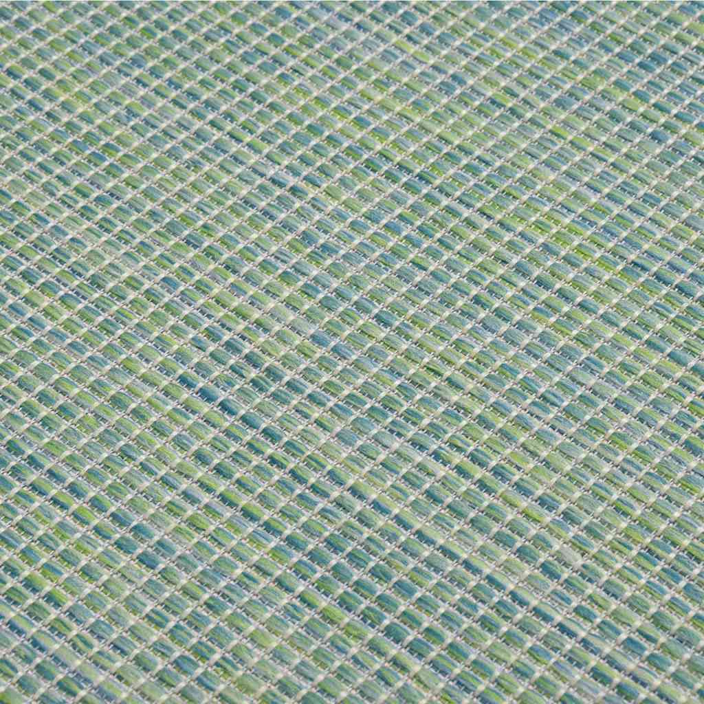 Lauko kilimėlis, turkio spalvos, 200x280cm, plokščio pynimo