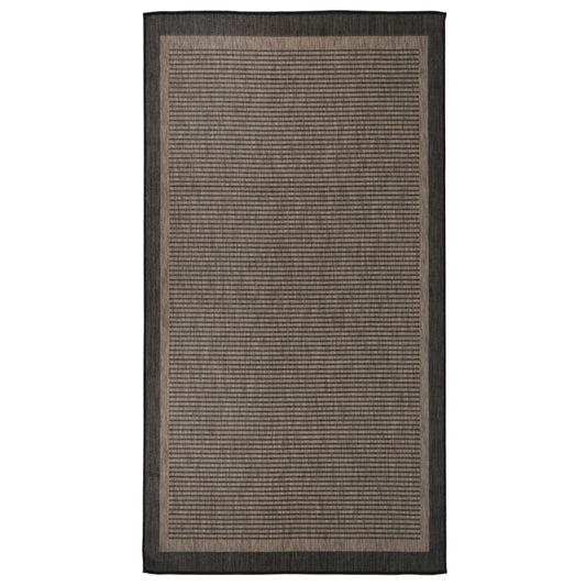 Lauko kilimėlis, tamsiai rudas, 80x150cm, plokščio pynimo