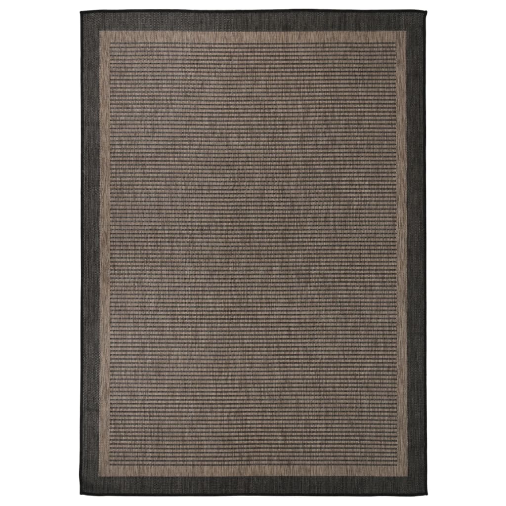 Lauko kilimėlis, tamsiai rudas, 120x170cm, plokščio pynimo