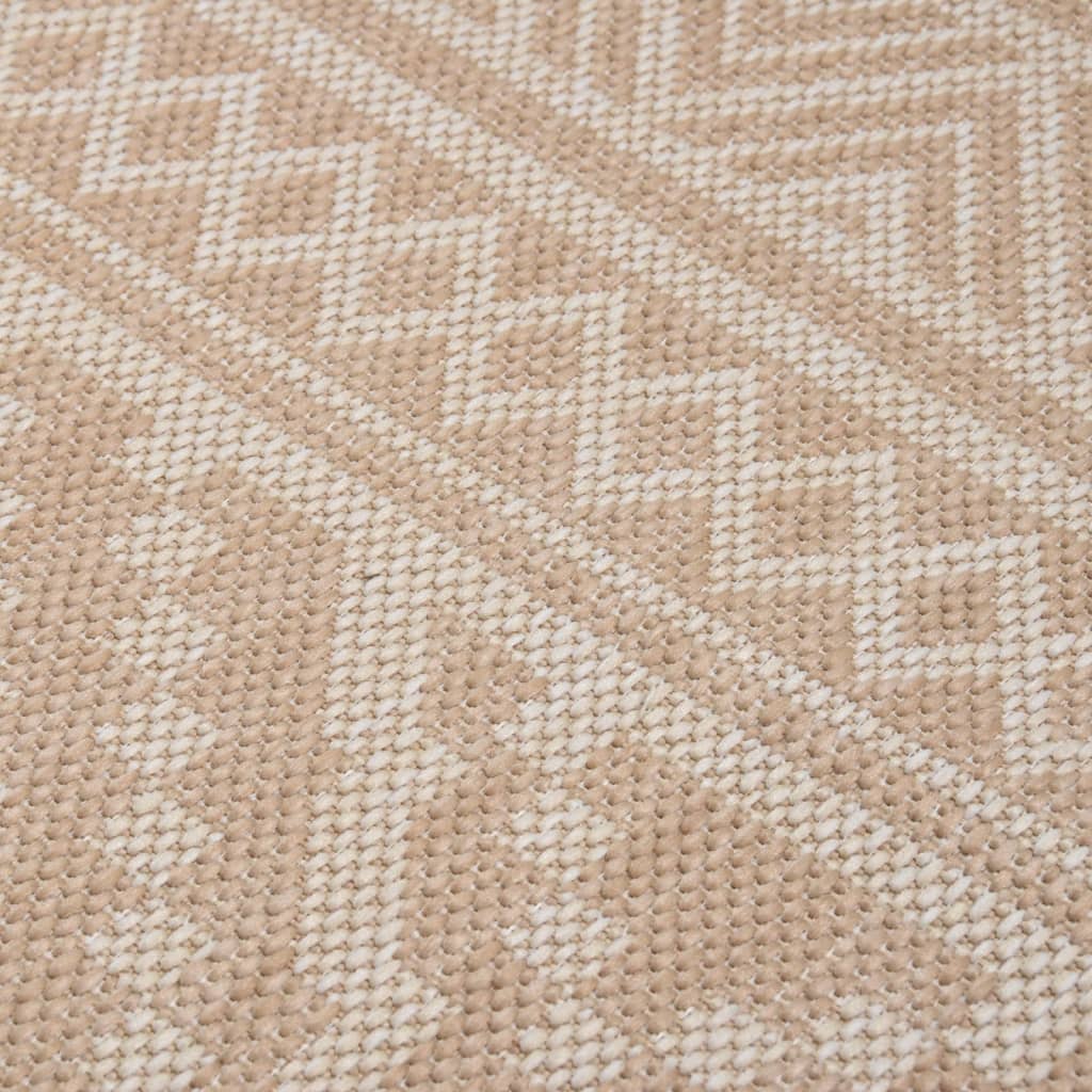 Lauko kilimėlis, rudos spalvos, 140x200cm, plokščio pynimo