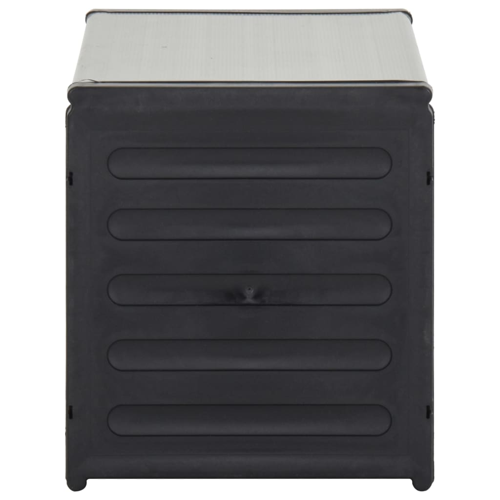 Sodo atliekų dėžė, pilkos spalvos, 85x34x40cm