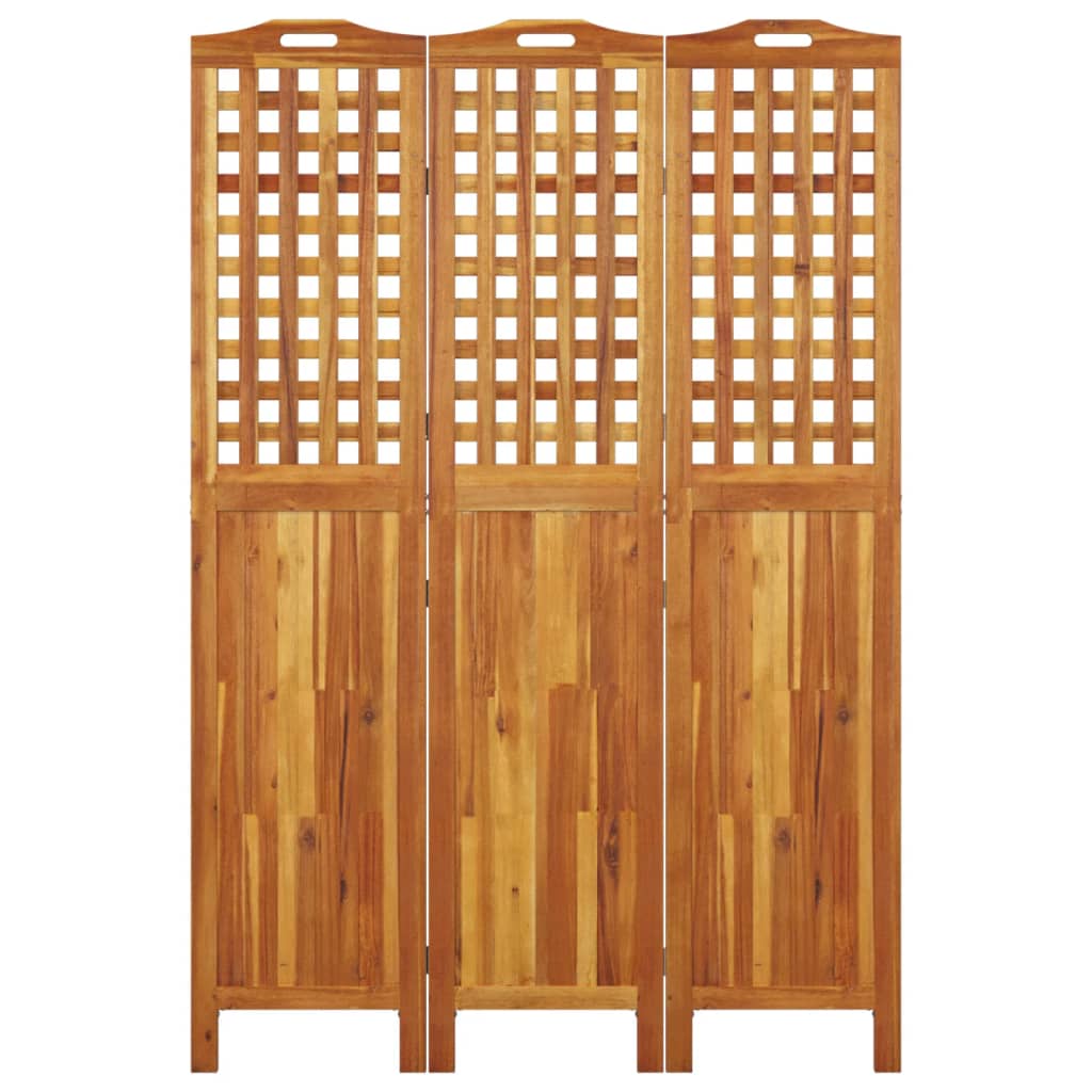 Kambario pertvara, 3 segmentai, 121,5x2x180cm, akacijos masyvas
