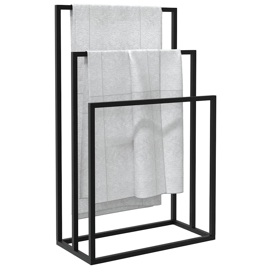 Pastatoma rankšluosčių kabykla, juoda, 48x24x79cm, geležis