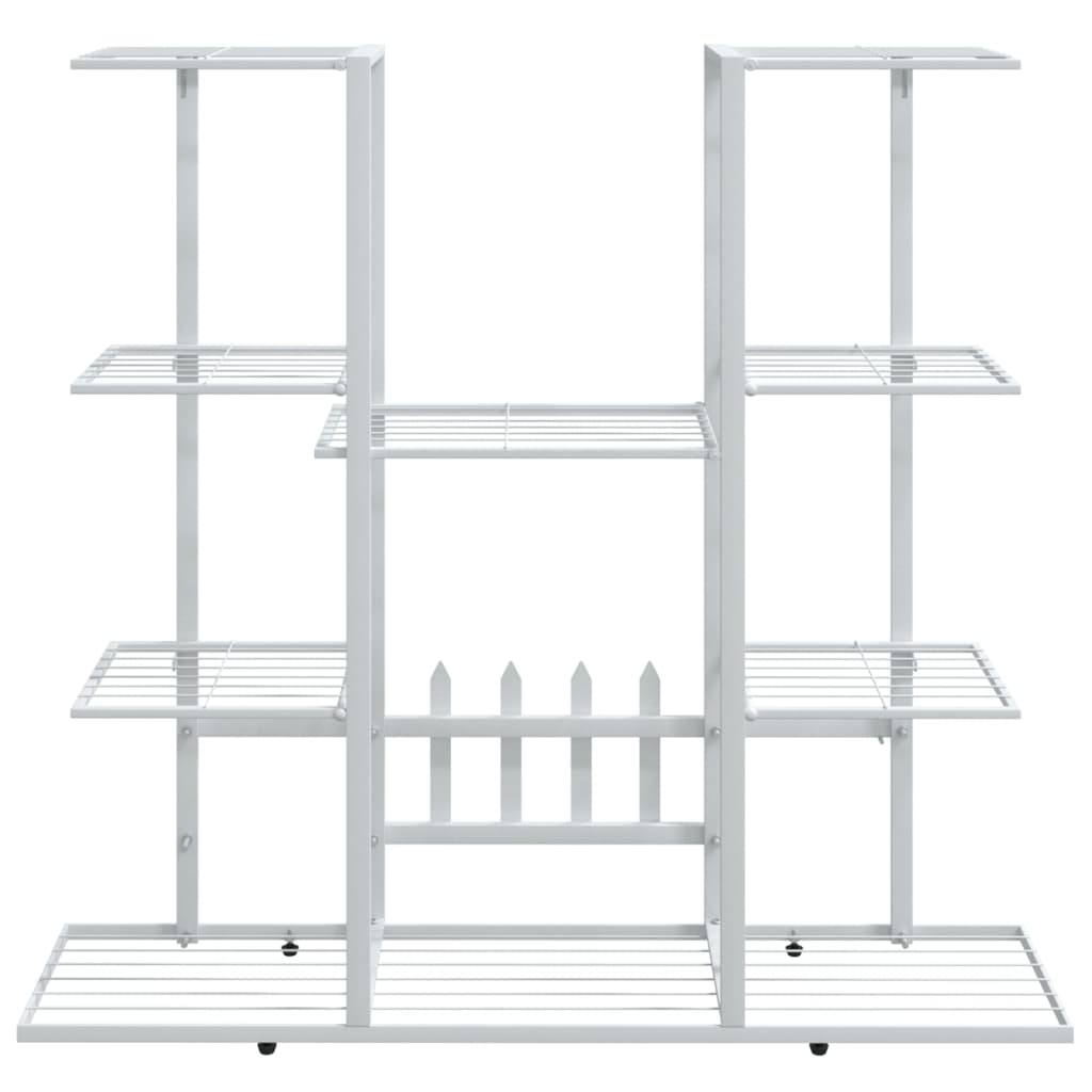 Gėlių stovas, baltos spalvos, 94,5x25x89cm, geležis