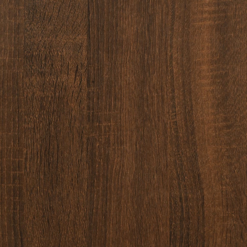 Sieninė lentyna, ruda ąžuolo, 104x20x58,5cm, apdirbta mediena