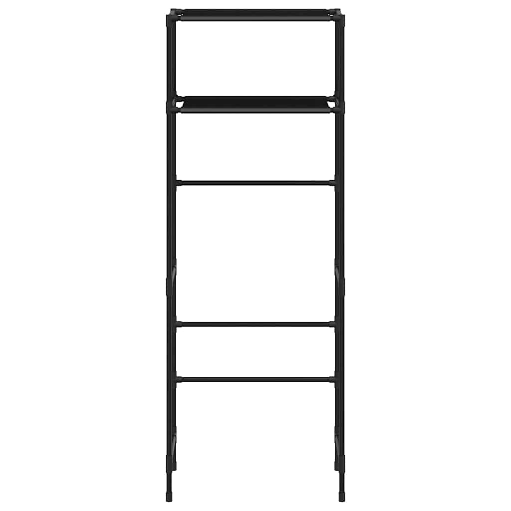 Lentyna virš klozeto, 2 lentynos, juoda, 53,5x28x143cm, geležis