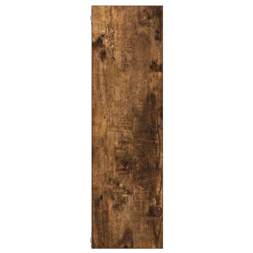 Sieninė lentyna, dūminio ąžuolo, 75x16x55cm, apdirbta mediena