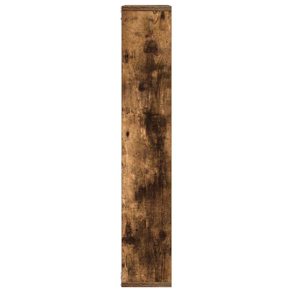 Sieninė lentyna, dūminio ąžuolo, 36x16x90cm, apdirbta mediena