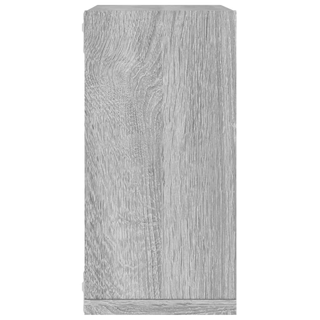 Wall Cube lentynos 2 vnt Pilka Sonoma 30x15x30 cm