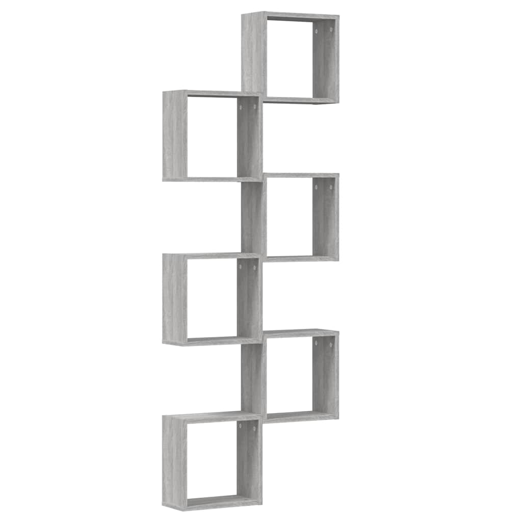 Wall Cube lentynos 6 vnt Pilka Sonoma 30x15x30 cm